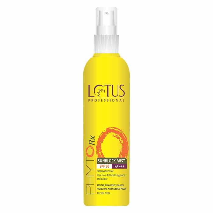 Buy Lotus Professional Phytorx Sunblock Mist SPF 50 (100 ml) - Purplle