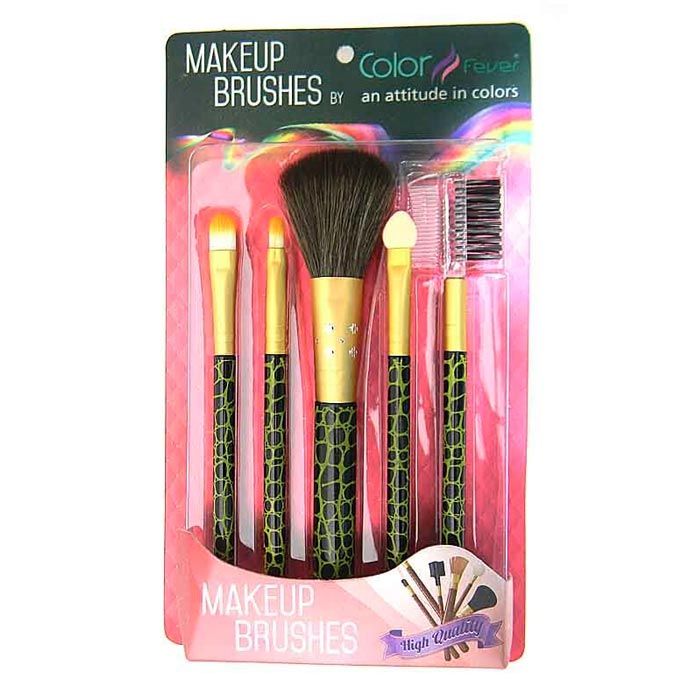 Buy Color Fever Makeup Brush Set Green - Purplle
