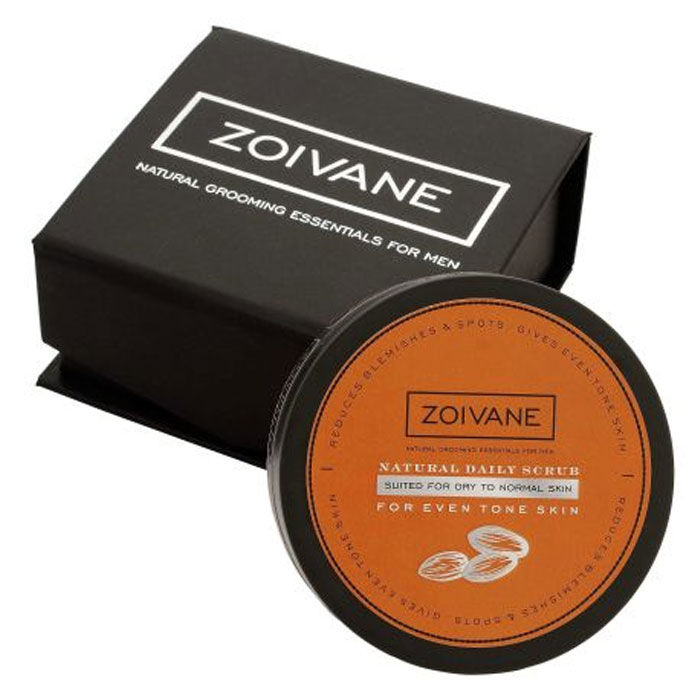 Buy Zoivane Men Natural Daily Scrub For Uneven Skin Tone (Dry To Normal Skin) (50 g) - Purplle