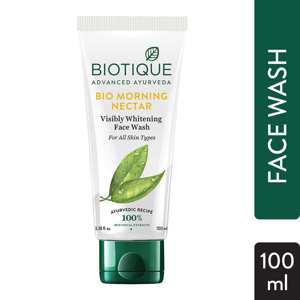Buy Biotique Bio Morning Nectar Visibly Whitening Face Wash (100 ml) - Purplle