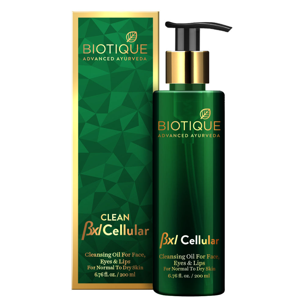 Buy Biotique BXL Cellular Clean - Bio Almond Cleansing Oil (200 ml) - Purplle