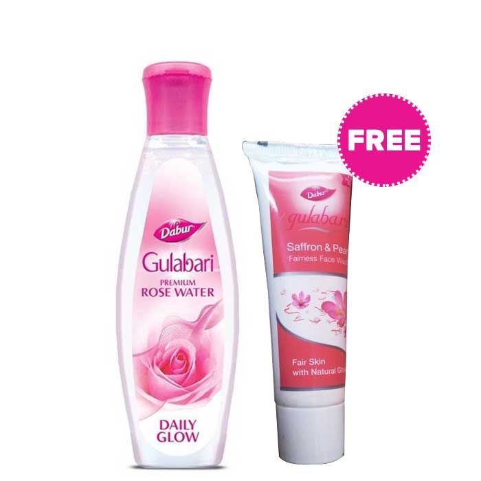 Buy Dabur Gulabari Rose Water (120 ml) + Dabur Gulabari Fairness Facewash (15 ml) - Purplle