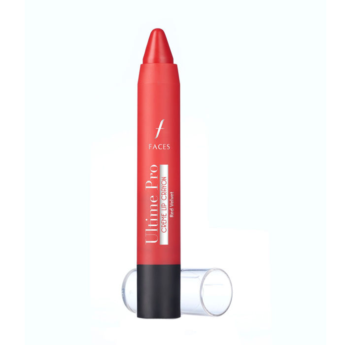 Buy Faces Canada Ultime Pro Creme Lip Crayon Red Velvet 01 (4.2 g) - Purplle