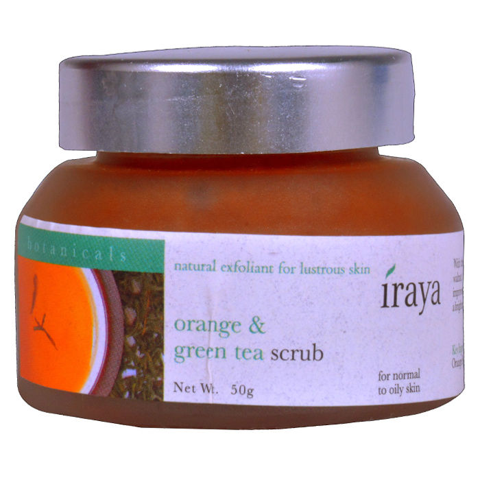 Buy Iraya Orange & Green Tea Scrub (50 g) - Purplle