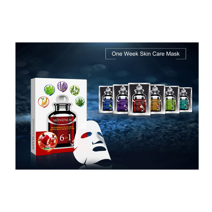 Buy Mond'Sub One Week Mask Series 6 In 1 Face Mask Sheet Pack Of 6 - Purplle