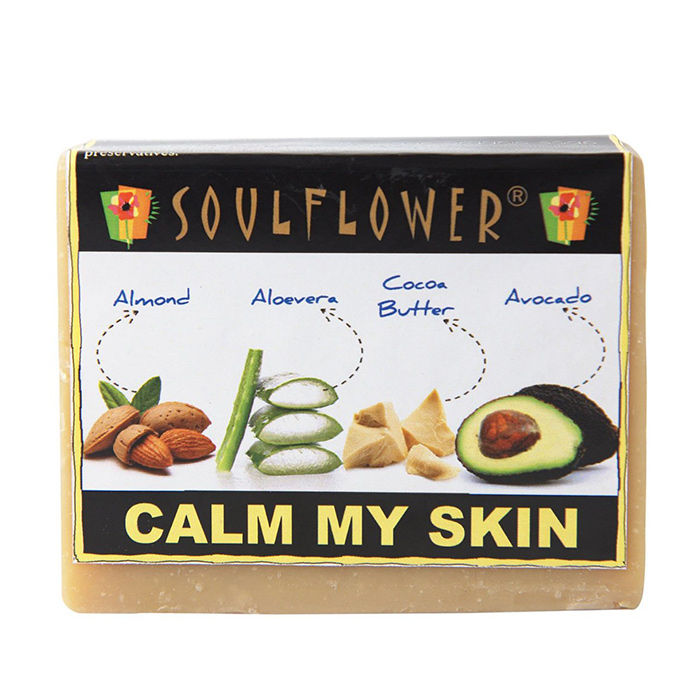 Buy Soulflower Calm My Skin Soap (150 g) - Purplle