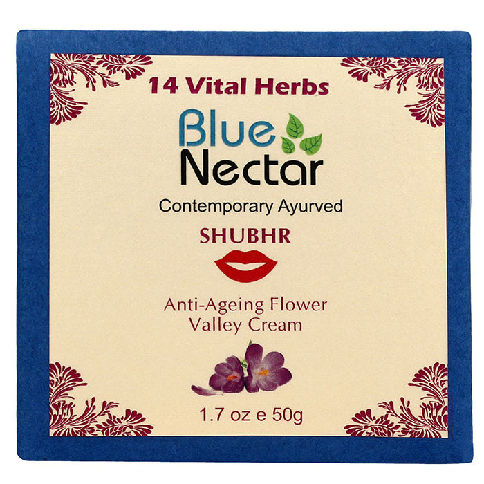 Buy Blue Nectar Anti Ageing Flower Valley Face Cream For Men (50 g) - Purplle