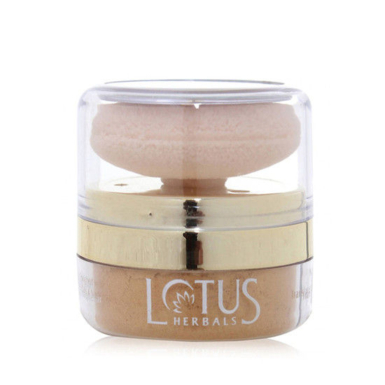 Buy Lotus Make-Up NaturalBlend Translucent Loose Powder Sunset Beach | SPF 15 | All Skin Types | Puff Applicator | 6g - Purplle