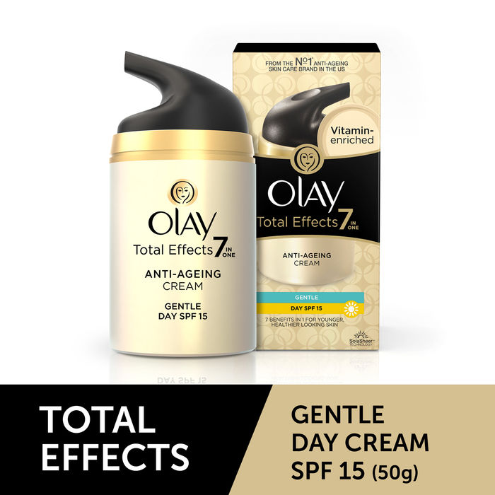 Buy Olay Total Effects Anti Ageing Cream Gentle Day Spf 15 (50 g) - Purplle