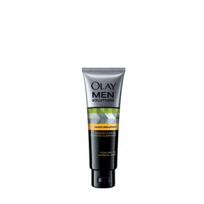 Buy Olay Mens Multi Solution Smooth Cream Foaming Cleanser (100 g) - Purplle