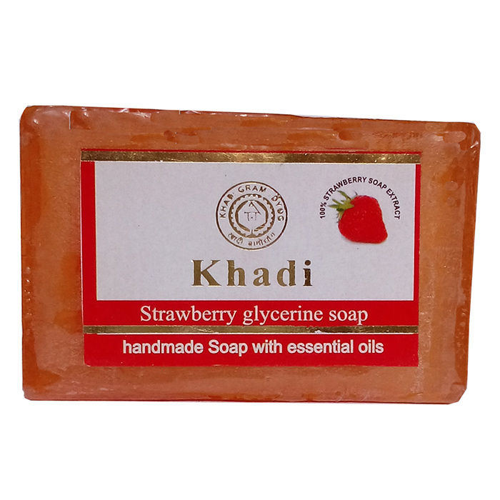 Buy Khadi Strawberry Soap 125 g - Purplle