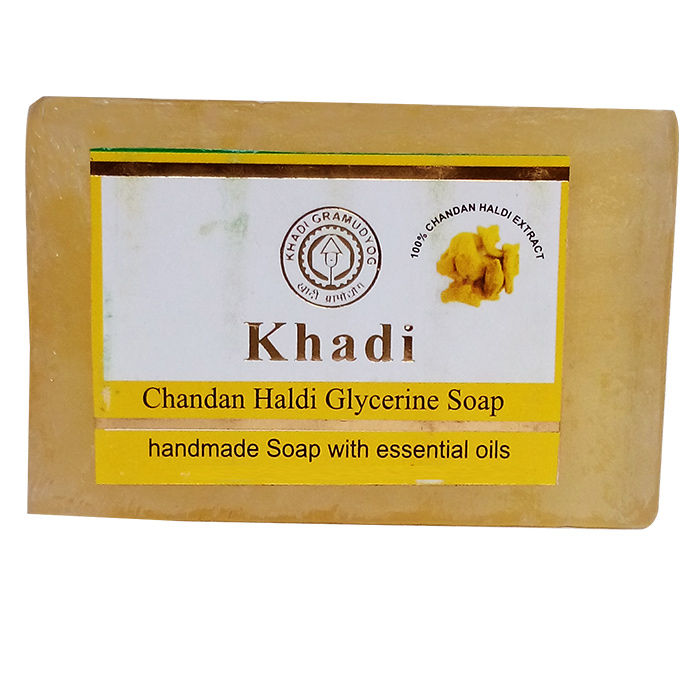 Buy Khadi Haldi Chandan Glycerine Soap 125 g - Purplle