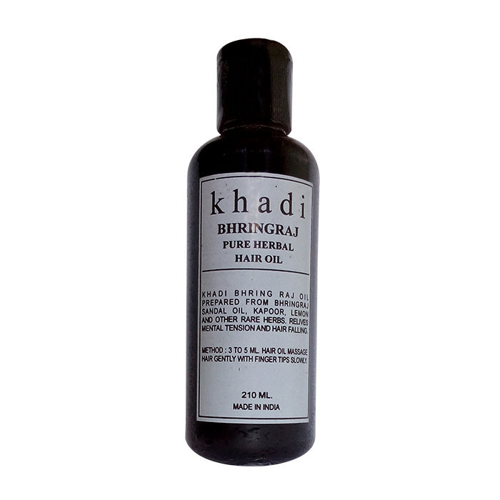 Buy Khadi Bhringraj Pure Herbal Hair Oil 210 ml - Purplle