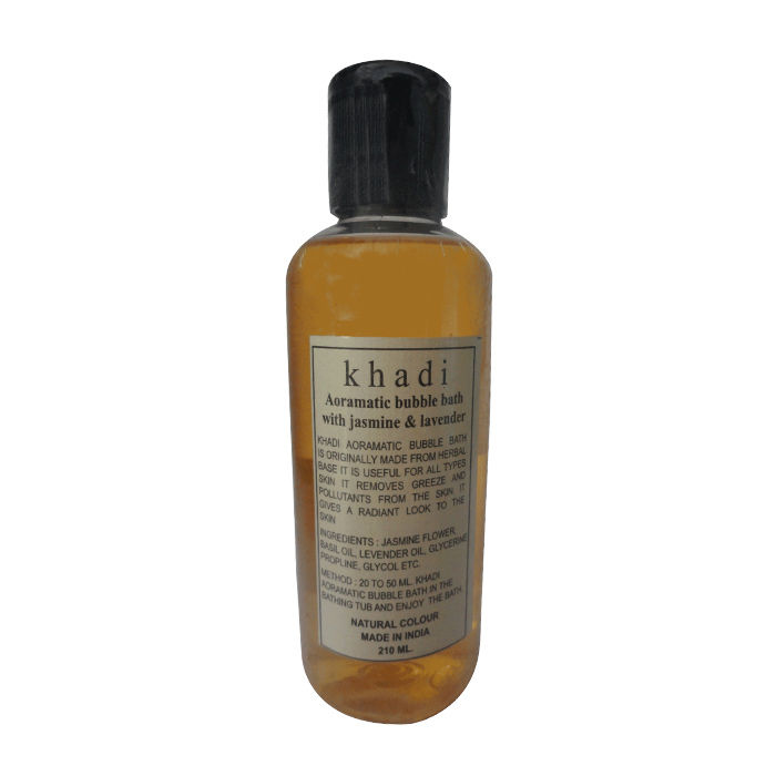 Buy Khadi Aromatic Bubble Bath With Jasmine Lavender 210 ml - Purplle