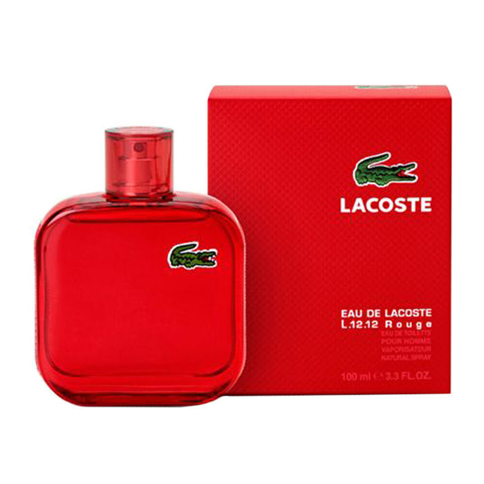 Buy Lacoste Eau De L.12.12 Rouge Red Man Edt (100 ml) - Purplle