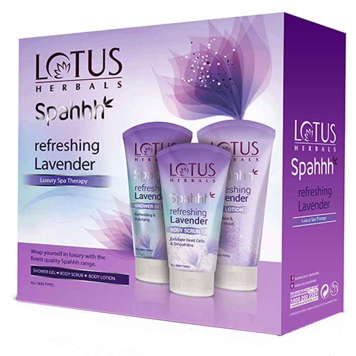 Buy Lotus Herbals Spahhh Luxury Spa Therapy Refreshing Lavender Kit - Purplle
