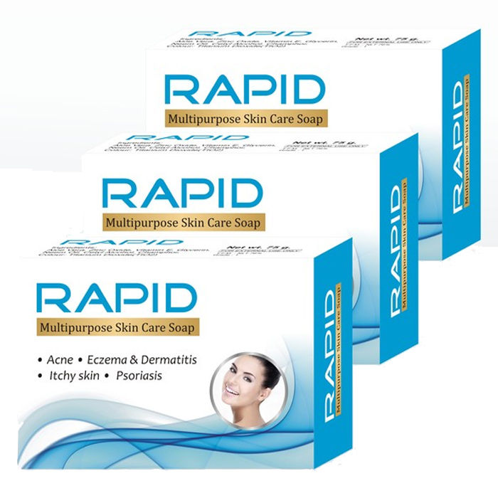Buy Biotrex Rapid Multipurpose Skin Care Soap (Pack Of 3) - Purplle