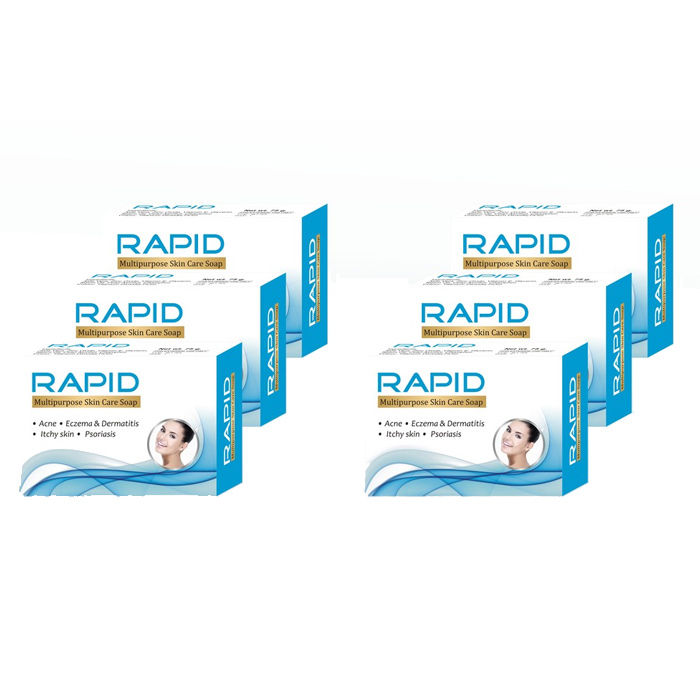 Buy Biotrex Rapid Multipurpose Skin Care Soap (Pack Of 6) - Purplle