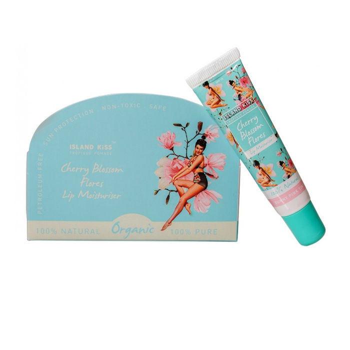 Buy Island Kiss Organic Lip Moisturiser & Tint With Spf 15 Cherry Blossom Flores (14 ml) - Purplle