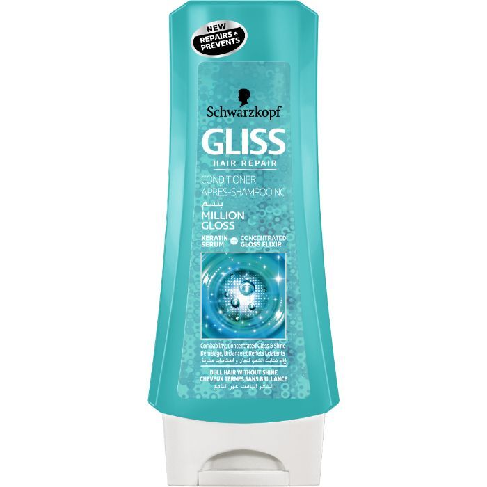 Buy Schwarzkopf Gliss Hair Repair With Liquid Keratin Million Gloss Conditioner (200 ml) - Purplle