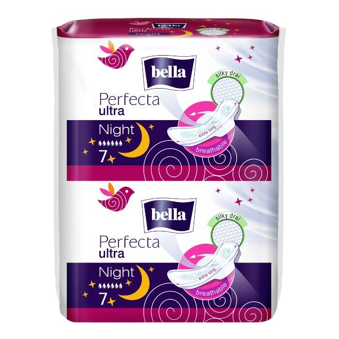 Buy Bella Perfecta Ultra XXL Night Ultrathin Sanitary Napkins Covered With Silky Drai 14 Pcs - Purplle