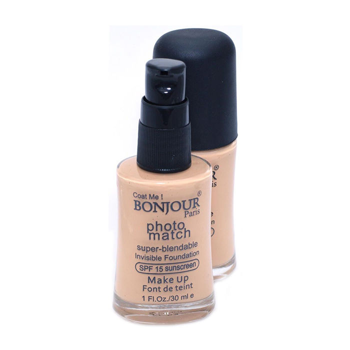 Buy Bonjour Paris Photo Match Invisible Foundation Wheatish To Dusky Skin (30 ml) - Purplle