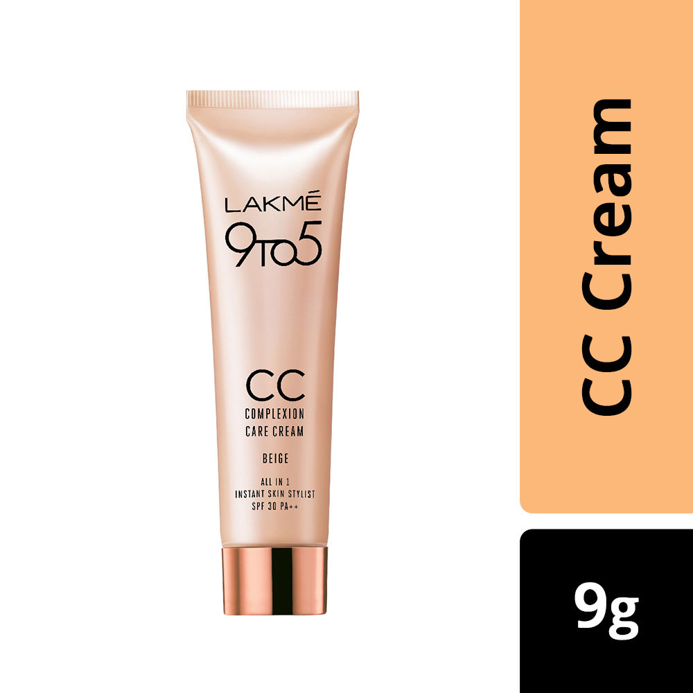Buy Lakme 9 To 5 CC Color Transform Face Cream - Beige (9 g) - Purplle