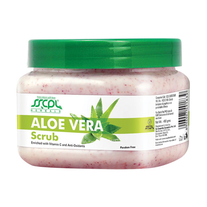 Buy SSCPL Herbals Aloevera Scrub (450 g) - Purplle