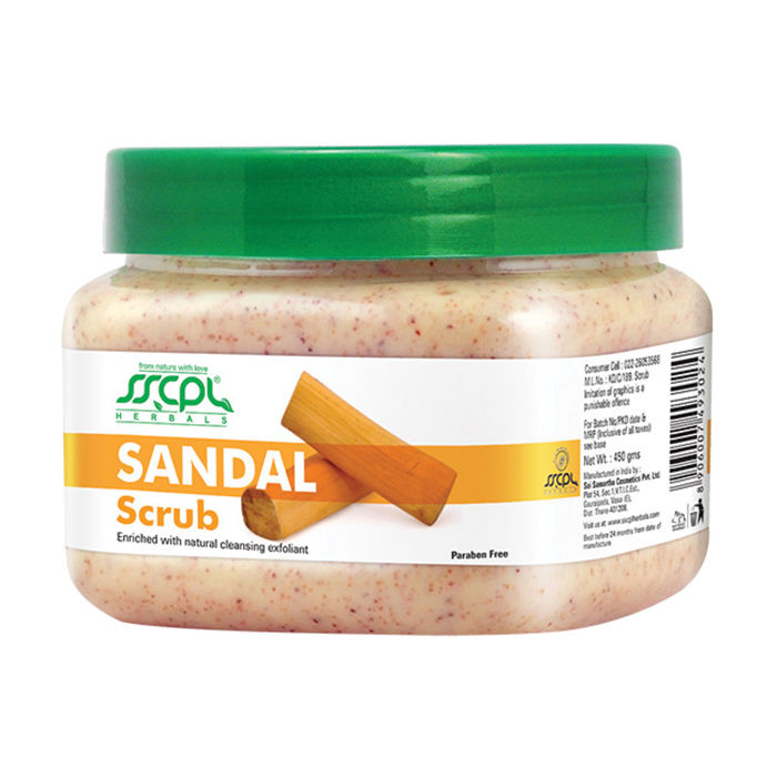 Buy SSCPL Herbals Sandal Scrub (450 g) - Purplle