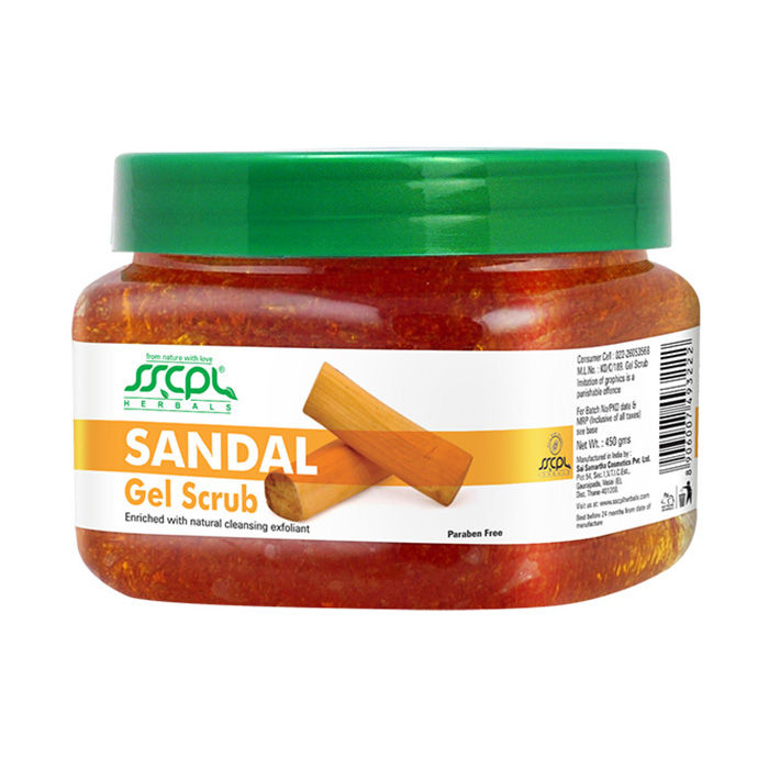 Buy SSCPL Herbals Sandal Free Gel Scrub (150 g) - Purplle