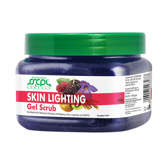 Buy SSCPL Herbals Skin Lightening Gel Scrub (450 g) - Purplle
