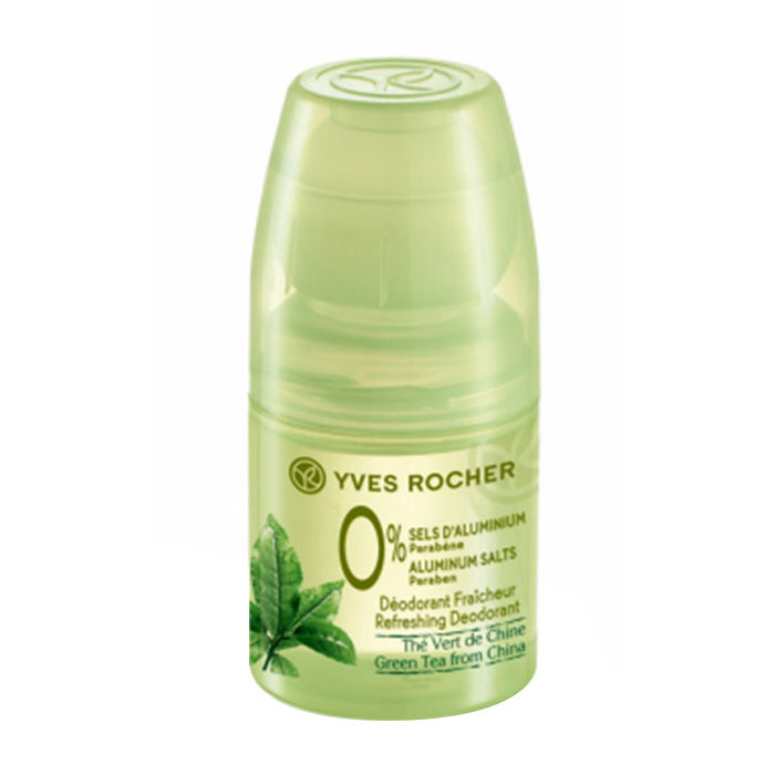 Buy Yves Rocher Jardins Du Monde Refreshing Deodrant Green Tea From China 0% Aluminium Salts Roll On Bottle (50ml) - Purplle