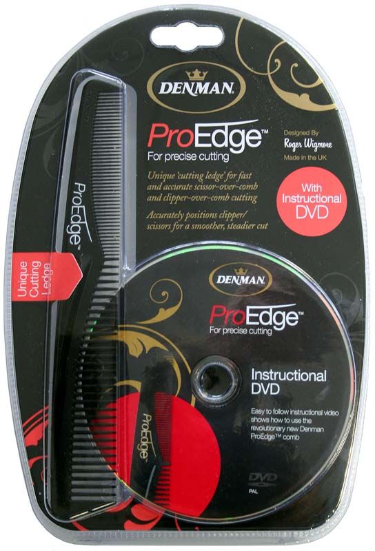 Buy Denman Denman Pro-Edge Dvd Kit Pal Black Comb - Purplle