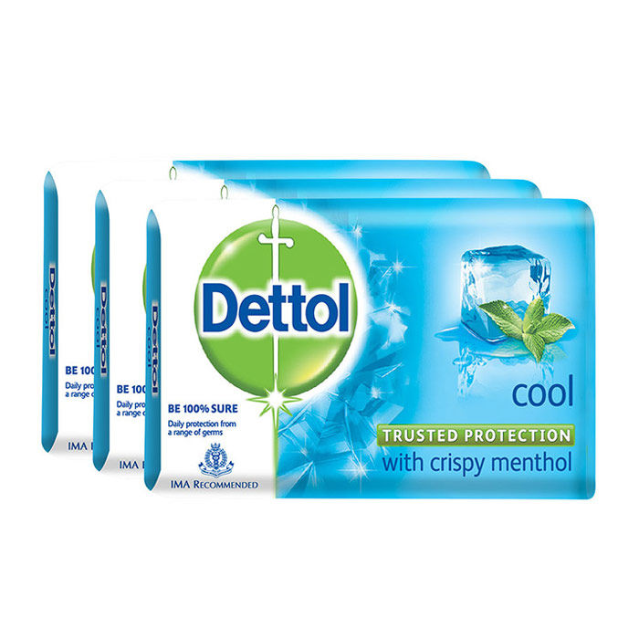 Buy Dettol Soap Cool (75 g x 3) - Purplle