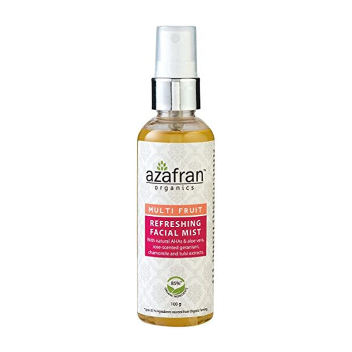 Buy Azafran Organics Multi Fruit Refreshing Facial Mist (100 ml) - Purplle