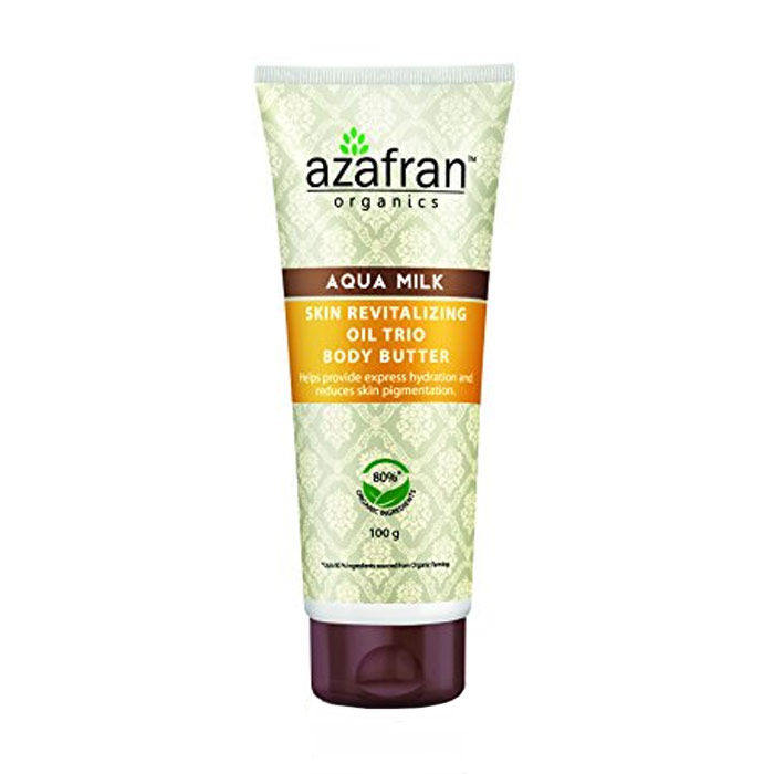 Buy Azafran Organics Aqua Milk Skin Revitalising Oil Trio Body Butter (100 g) - Purplle