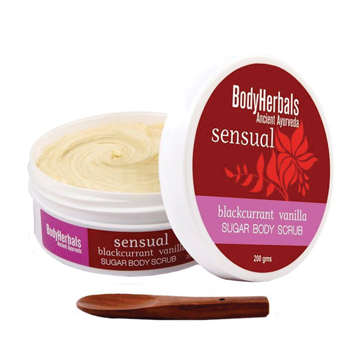 Buy BodyHerbals Ancient Ayurveda Blackcurrant Vanilla Sugar Body Scrub (250 g) - Purplle