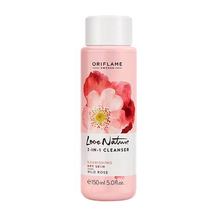 Buy Oriflame Love Nature 2-In-1 Cleanser Wild Ro (150 ml) - Purplle