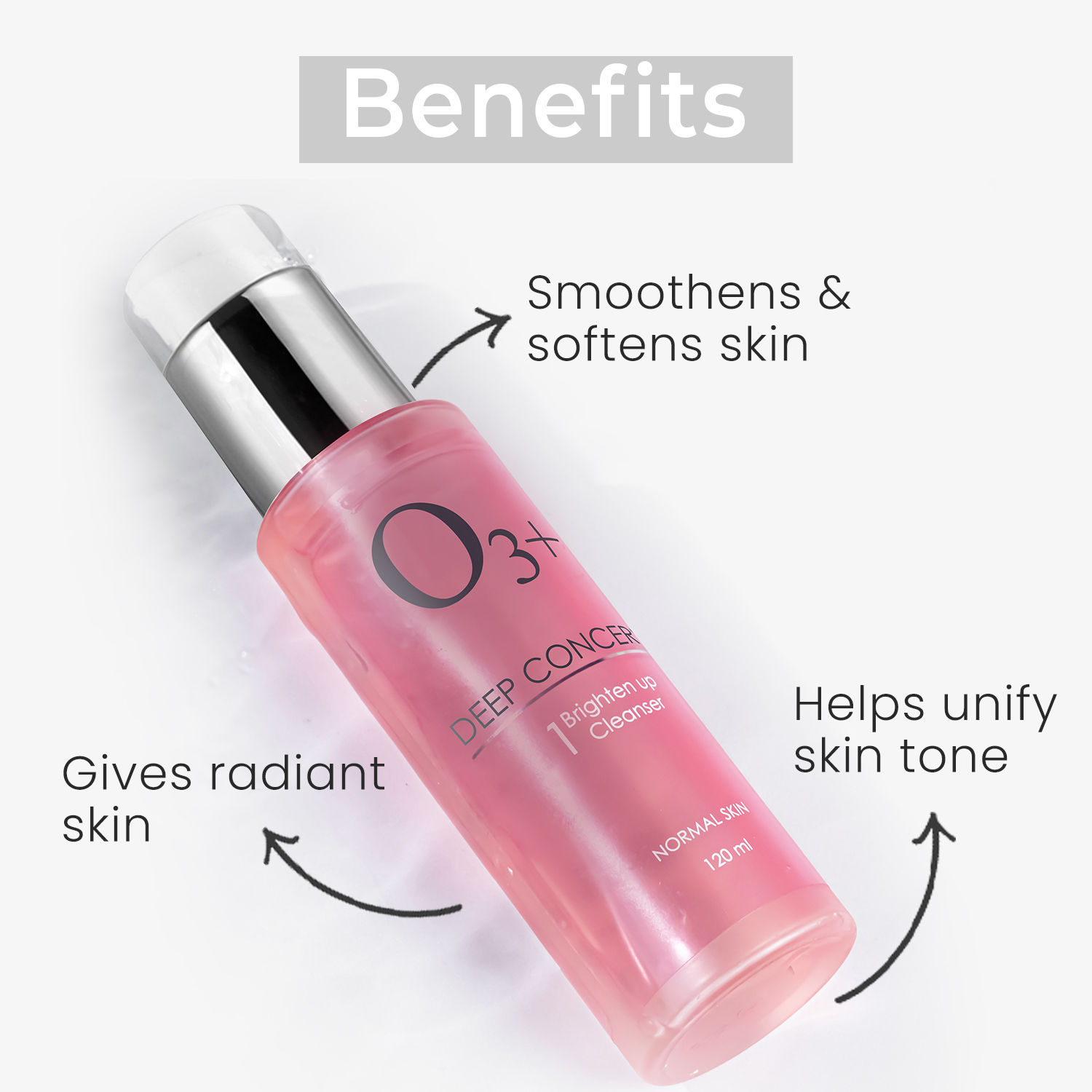 Buy O3+ Deep Concern 1 Brighten Up Cleanser Normal Skin(120ml) - Purplle