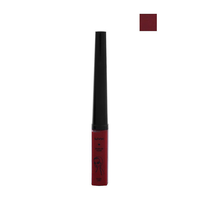 Buy NYX Brush On Lip Gloss Red Lips 117 - Purplle