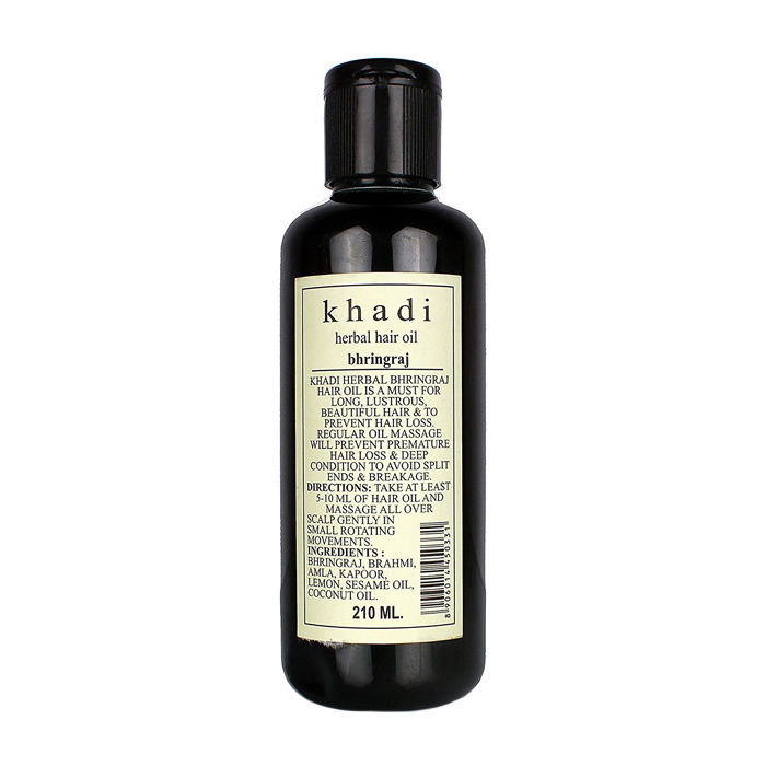 Buy Khadi Herbal Hair Oil Amla Bhringraj 210 ml - Purplle