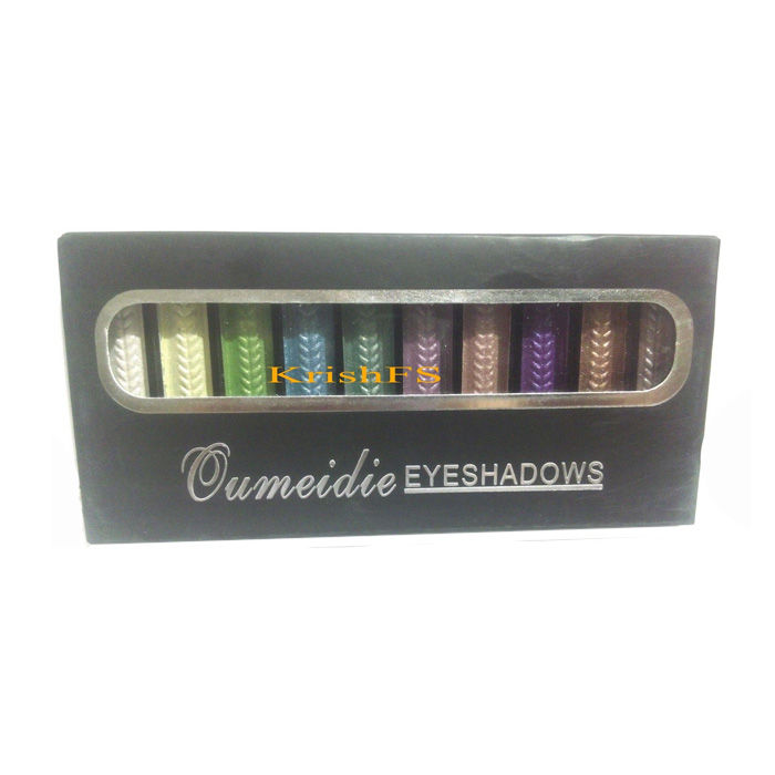 Buy Qumeidie 10 Colors Sparkle Creamy Eyeshadow Shade - 4 - Yy-212 - Purplle