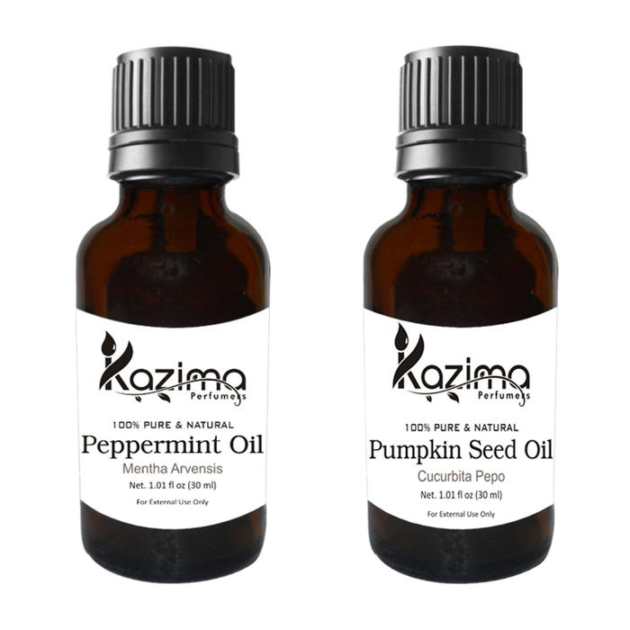 Buy Kazima Pumpkin Seed Carrier Oil & Peppermint Oil (30 ml each) - Purplle