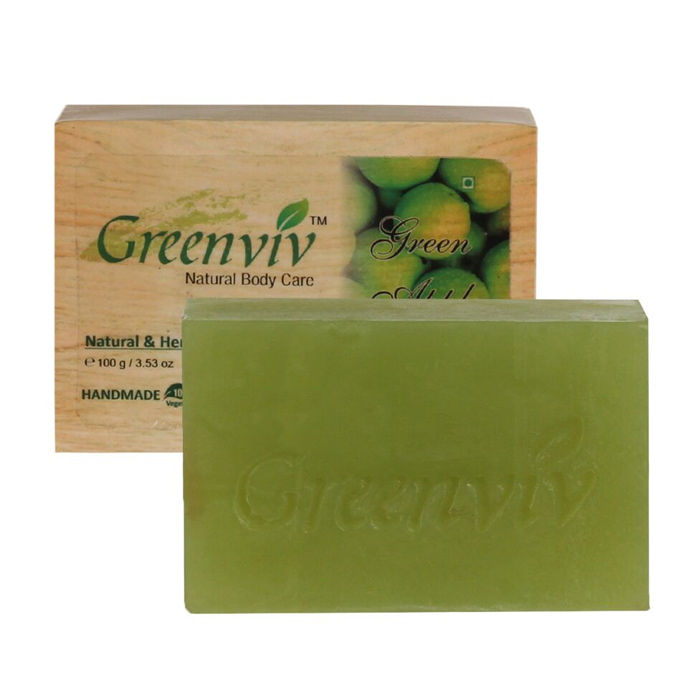 Buy Greenviv Natural Green Apple Soap (100 g) - Purplle