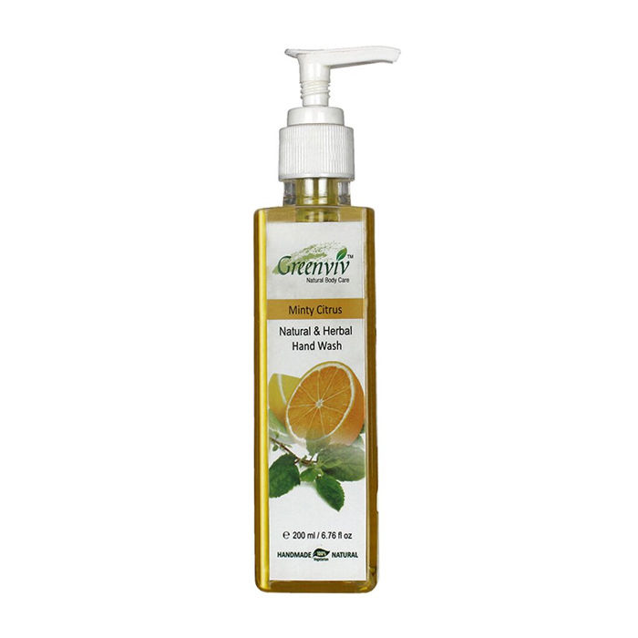 Buy Greenviv Natural Minty Citrus Hand Wash (200 ml) - Purplle