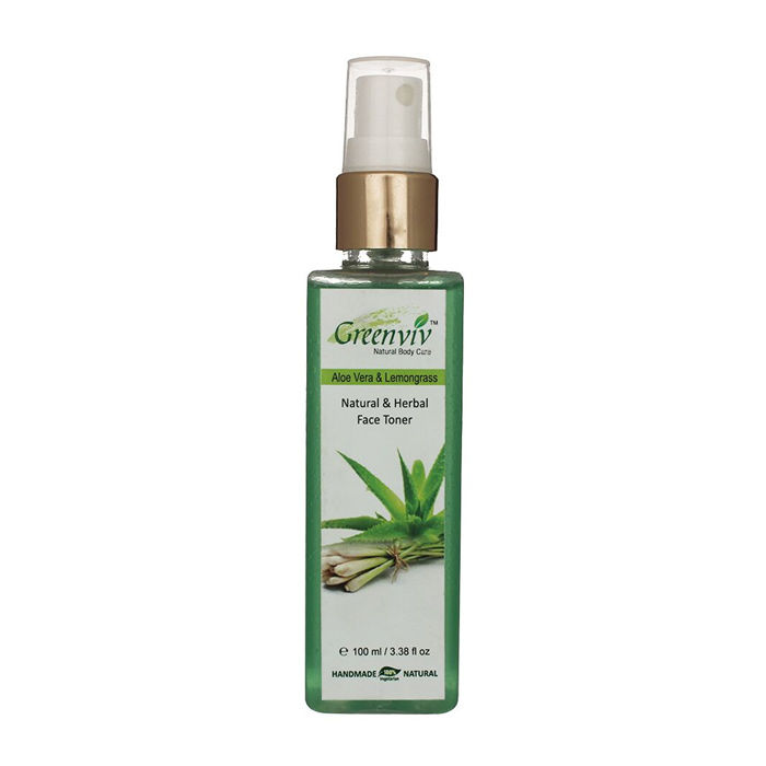 Buy Greenviv Natural Aloe-Vera & Lemongrass Face Toner (100 ml) - Purplle