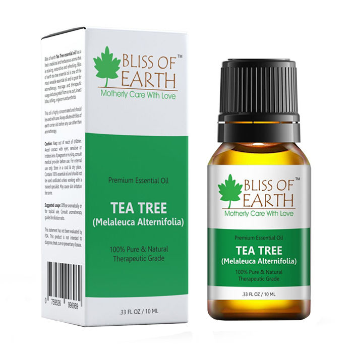 Buy Bliss Of Earth Premium Tea Tree (Melaleuca Alternifolia) (10 ml) - Purplle