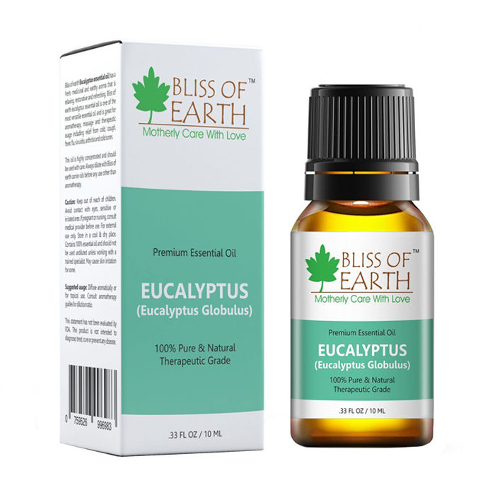 Buy Bliss Of Earth Premium Eucalyptus (Eucalyptus Globulus) Essential Oil (10 ml) - Purplle