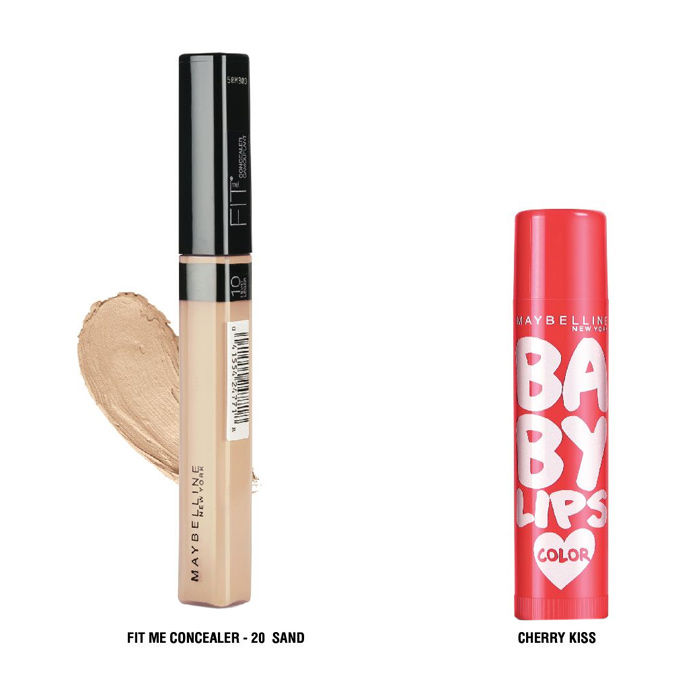 Buy Maybelline New York Fit Me Concealer 20 Sand (6.8 ml) & Get Baby Lips Cherry Kiss FREE - Purplle