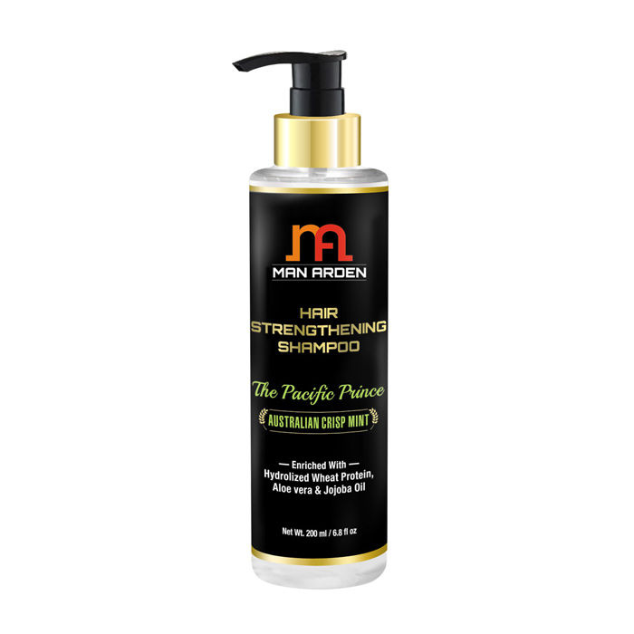 Buy Man Arden Hair Strengthening Shampoo The Pacific Prince With Keratix, Hydrolized Wheat Protein & Jojoba Oil (200 ml) - Purplle